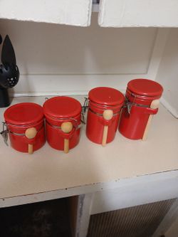 Red  containers