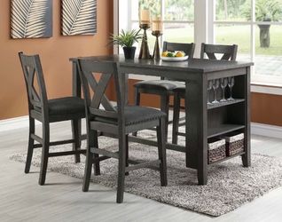 Counter height dining table set