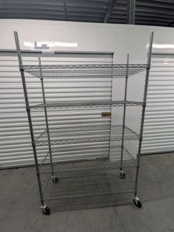 Heavy duty wire shelves unit
