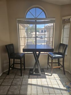 Table and Bar chairs