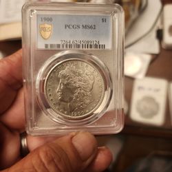 1900 Ms 62 Morgan Silver Dollar 
