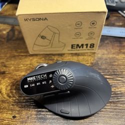 Vertical Ergonomic Mouse 2.4G Wireless BT Task Window Switching and Horizonta...  Note: used once like new