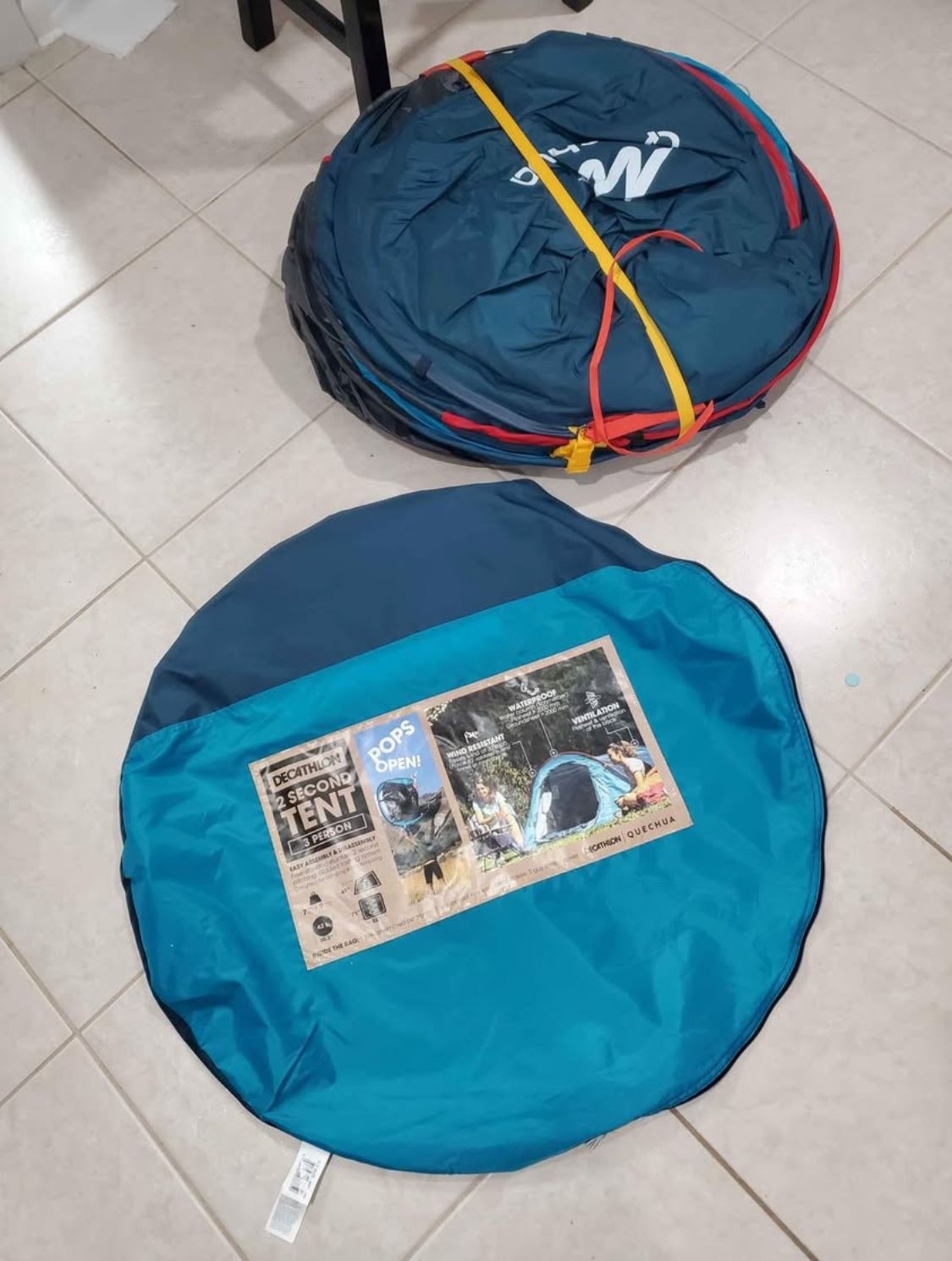 Decathlon Quechua Second Pop Up Tent (3 Person)
