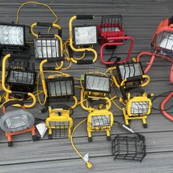 14 Work Lights- Great Shape $10 Each