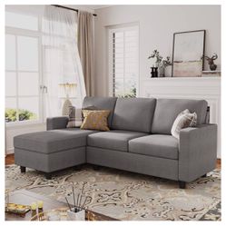 Convertible L Shaped Couch with Reversible Chaise