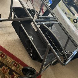 Joovy Twinroo Double stroller w/ Chicco Car seat Adapters 