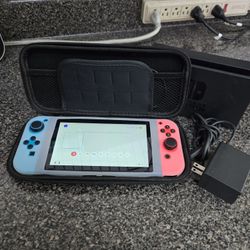 Nintendo Switch With Dock, Case & Charger
