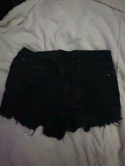 Black denim shorts size 9