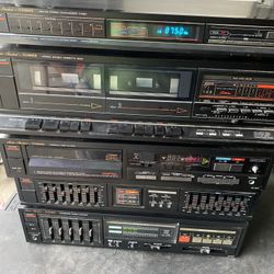 Vintage Stereo System Fisher Music System Cd Player Amp Tuner Equalizer Home Stereo MAKE AN OFFER!