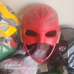 Red Power Rangers Costume Mask