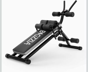 5-in-1 Adjustable Ab Workout Bench - Black/Grey