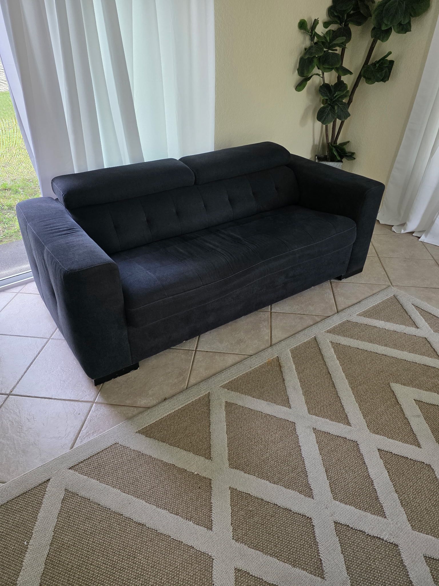 Modern Convertible Sofa — Turns Into a Full Bed! ✨