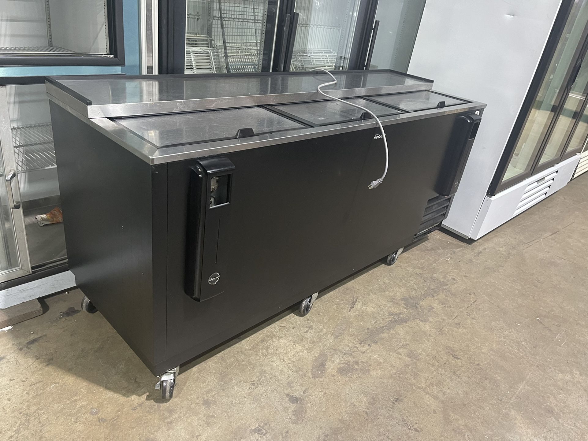 USED 80”TURBO AIR BOTTLE COOLER 