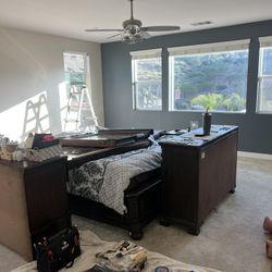 Used  Bedroom Set With Dresser And Mirror. 