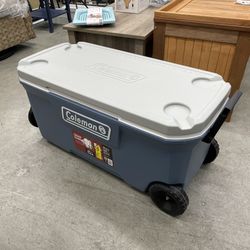 Coleman 316 Series 100QT Hard Chest Wheeled Cooler, Lakeside Blue