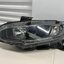 2017 2018 2019 2020 Honda Civil Left Driver Side LH Halogen Headlight Black OEM 