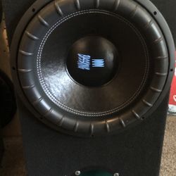 Mrmusicman Bass King 15 Inch Subwoofer In Custom Ported Box -$500