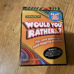 Would You Rather Card Game 
