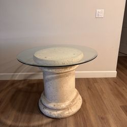 Round Glass Table