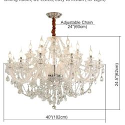 Crystal Chandelier 18 Light 