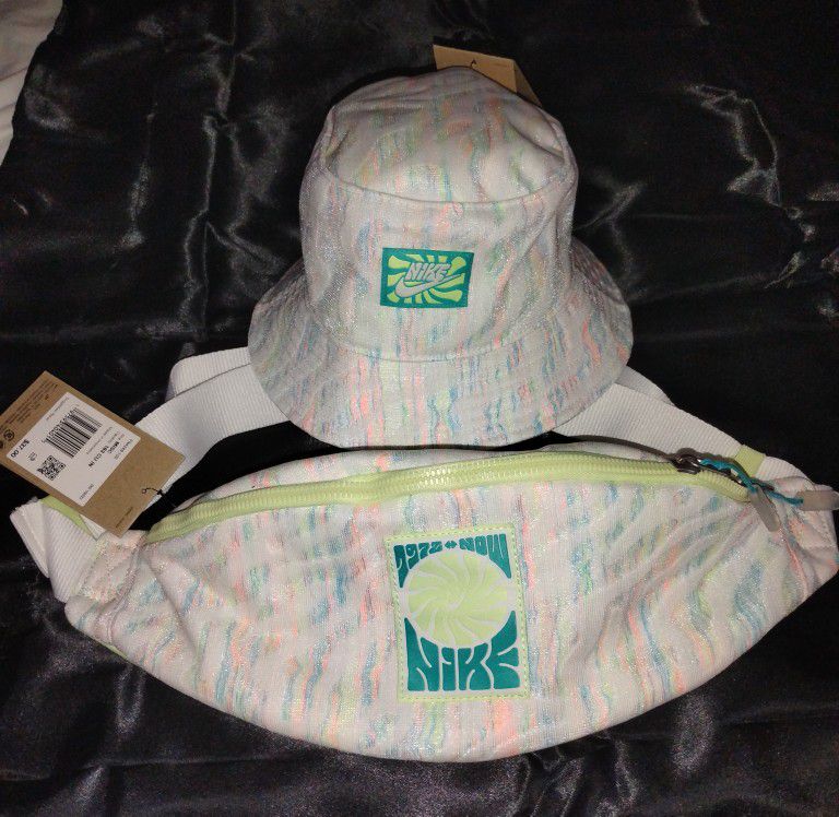 NEW  W/ TAGS Retro Nike Unisex Fanny Pack And Hat