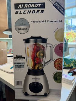 AI Robot Blender with Glass Pitcher – New in Box