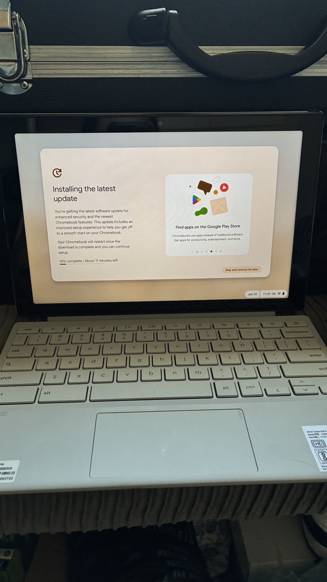 asus chromebook 2-1 detachable tablet
