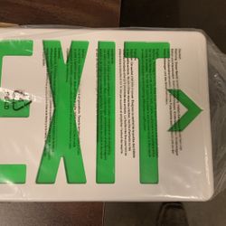  2 Exit Lights Lumapro New On Box  60 Each  Retail 120