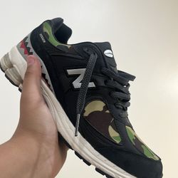 New Balance BAPE x 2002R 'Apes Together Strong - Black Camo'