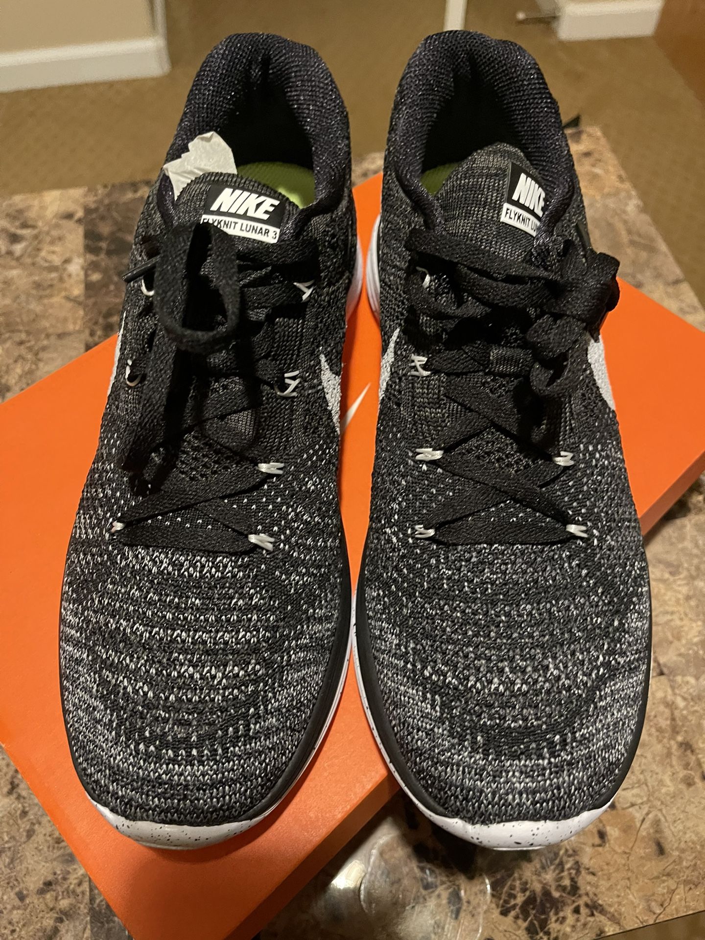 Nike Flyknit Lunar Black Mens 10