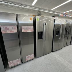 Save Up to 50% off MSRP- Side-by-Side Refrigerators - Wide Selection
