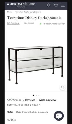 Glass case/Terranium/Cabinet/Console