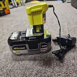 RYOBI 18V 4Ah Battery + Charger Kit