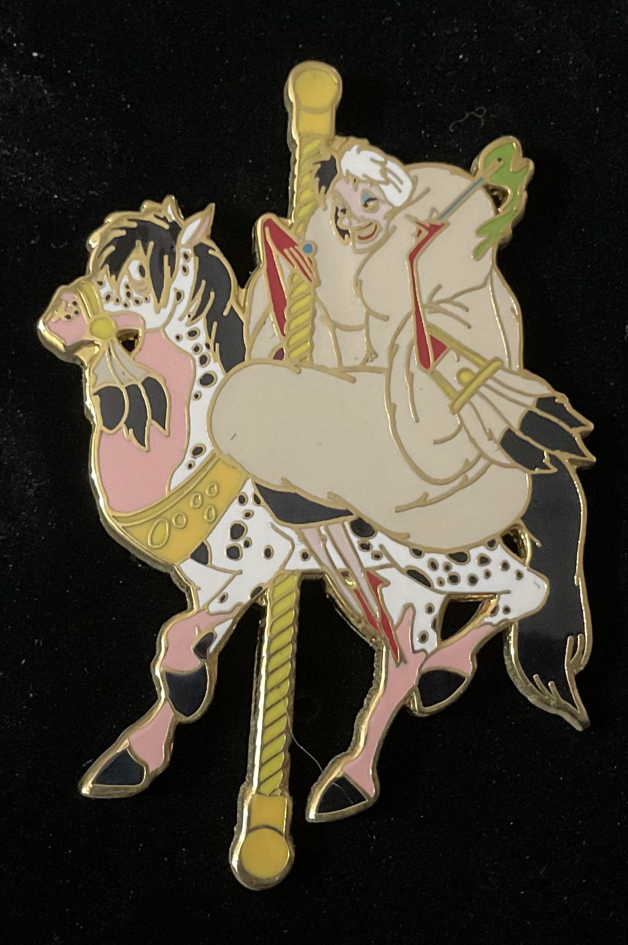 Disney Villains Riding a Carousel Pin