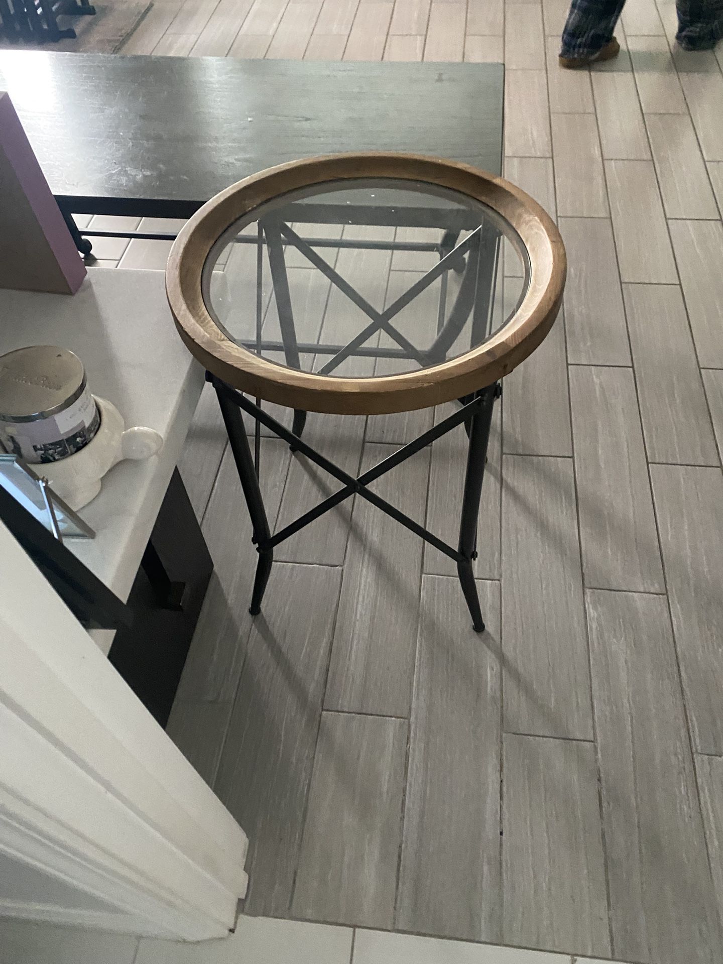Round Glass Table