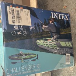 Brand New Intex Challenger K1 Inflatable Kayak Set 
