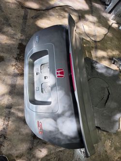 Honda civic si coupe fg2 2008 oem hfp rear trunk lid with wing clean parts
