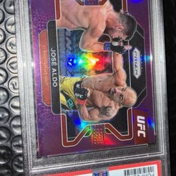 2022 Panini Prizm UFC Jose Aldo Purple Prizm PSA 10 #14 086/149