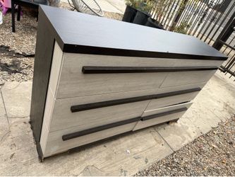 Dresser with mirror