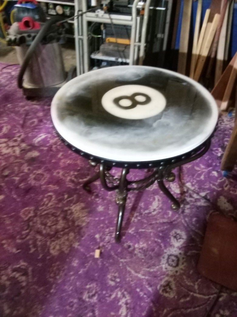 Eight Ball Resin Table