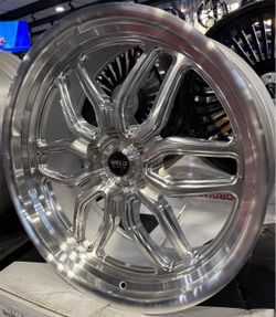 Weld Laguna S114 22x9.5 6x135 +25 Offset Machine Silver ( Set of 4 Wheels ) 🔥🔥🔥