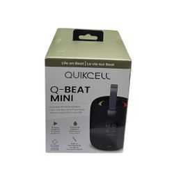 Quikcell Q-Beat Mini Portable Wireless Speaker – Water Resistant, RGB Light, 15 Hours Playtime