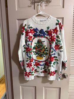 Women’s Vintage Honors Ugly Christmas Sweater Christmas Tree Size XL - See Pics