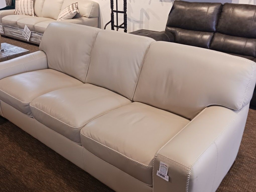 Brand New Costco Overstock Leather Sofa
