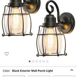 Outdoor Wall Lantern 2 Pack New In Box