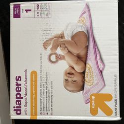 Diapers Size 1 And Size 2 LOT, NEW IN BOX