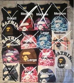 Bape shirts (S/M/L)