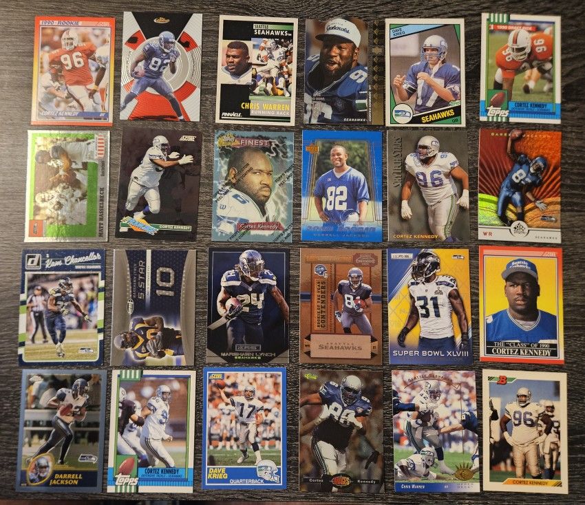 (62) Seattle Seahawks Football Card Lot