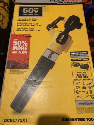 Photo Dewalt 60 v max Blower. Lithium ion ( tool only) NO BATTERY NO CHARGER