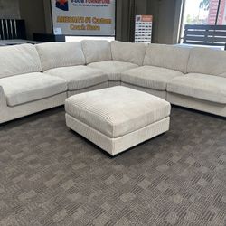 Big Comfy Cream Beige Sectional 